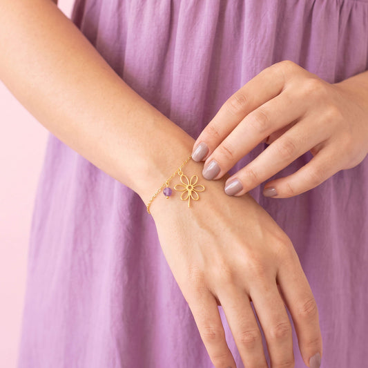Pulsera Flor Radiante