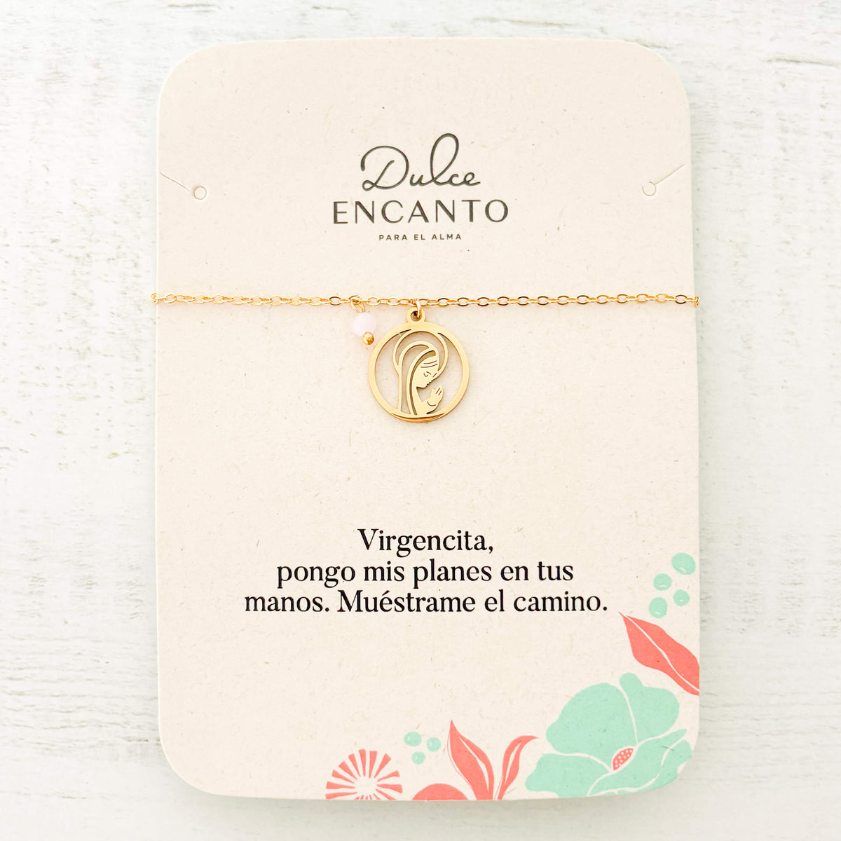Pulsera Virgencita María Con Aureola