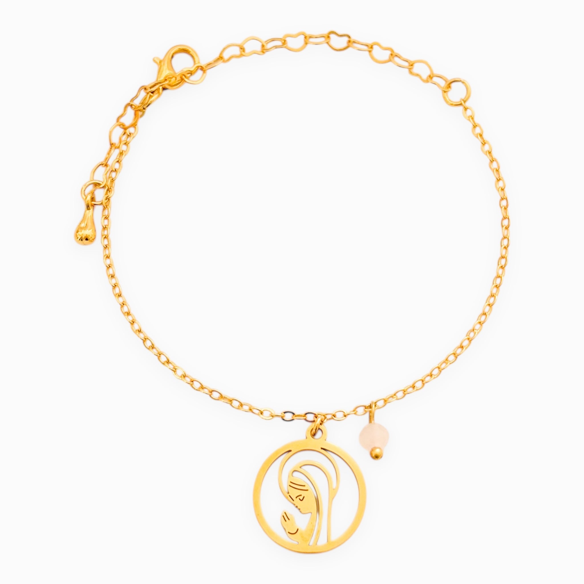 Pulsera Virgencita María Con Aureola