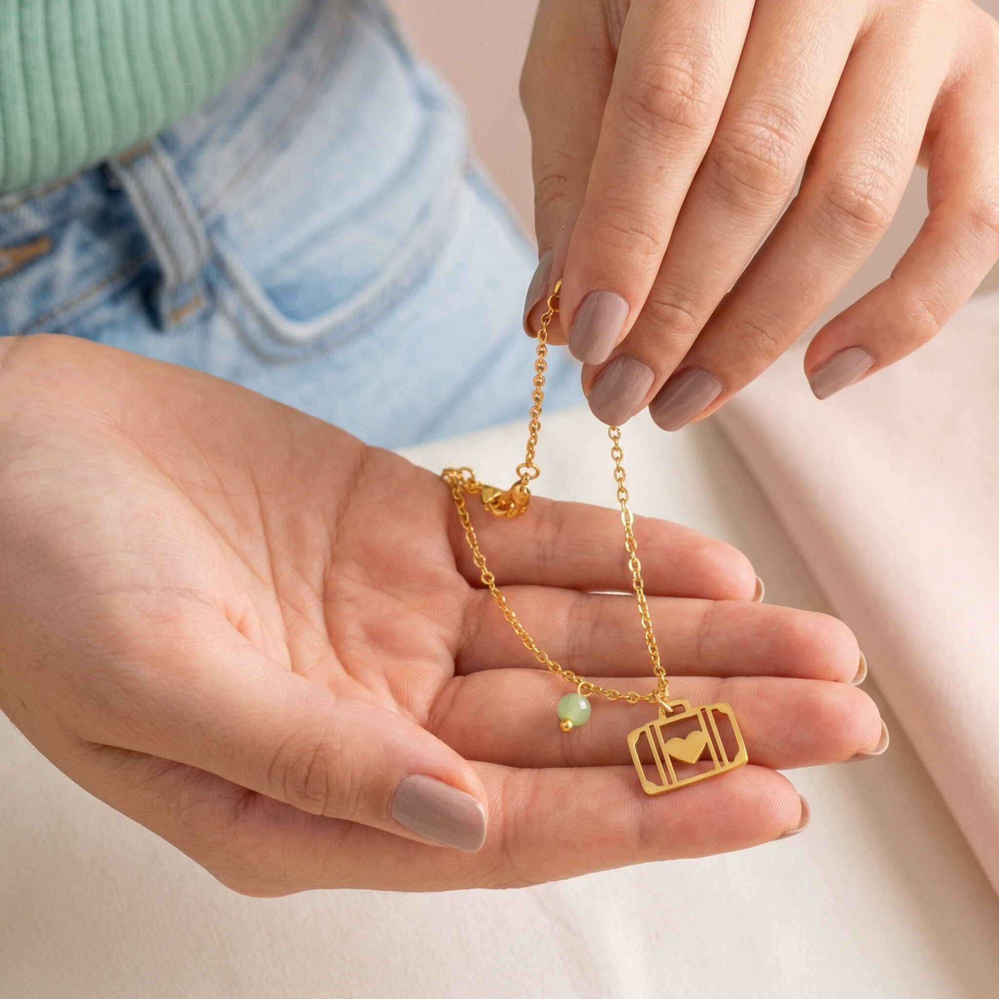 Pulsera Maleta Corazón Viajero