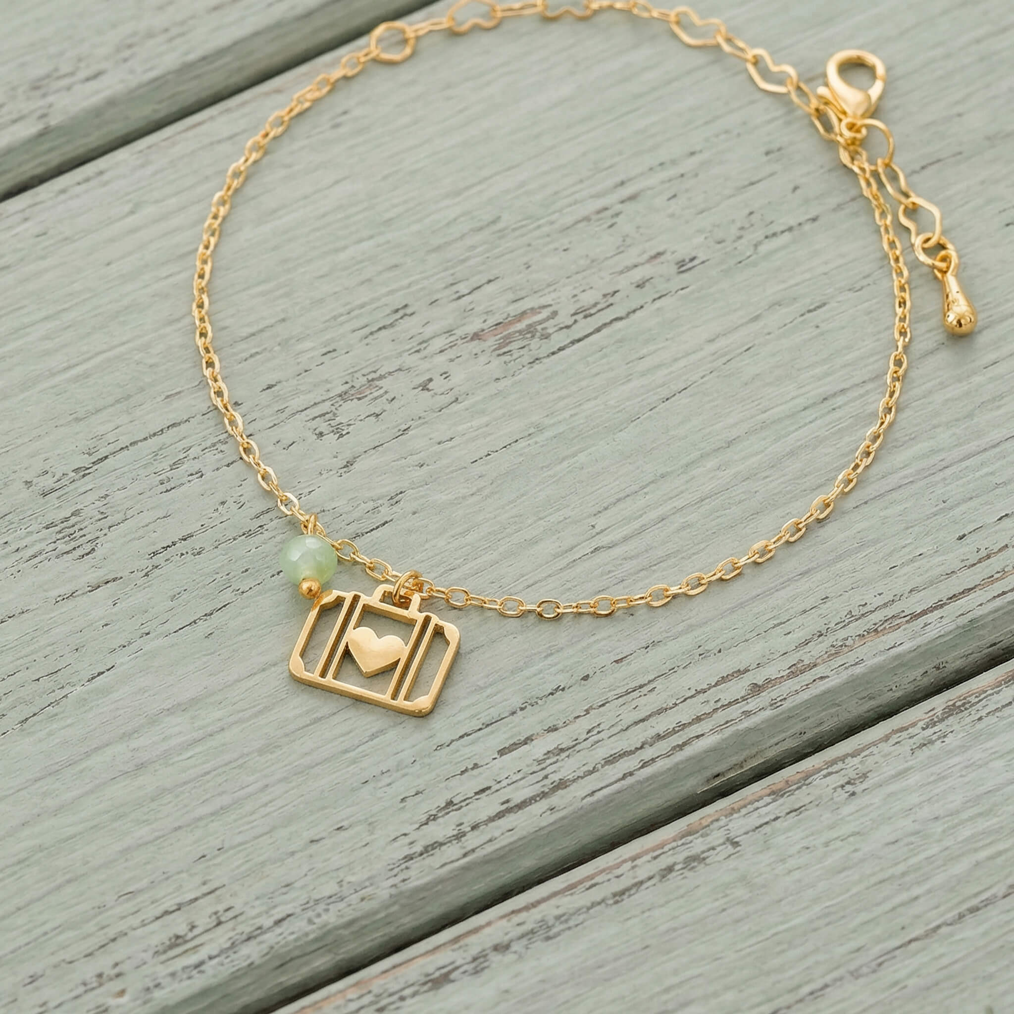 Pulsera Maleta Corazón Viajero