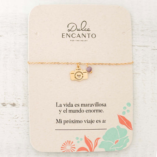 Pulsera Cámara de Fotos Corazón