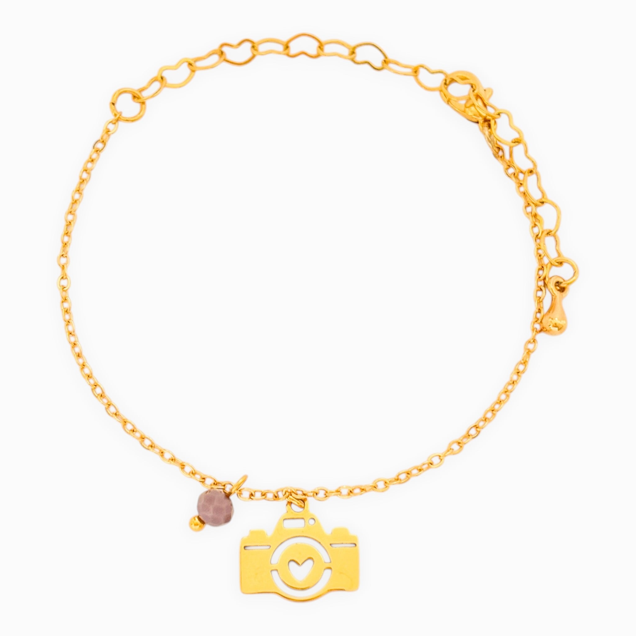 Pulsera Cámara de Fotos Corazón