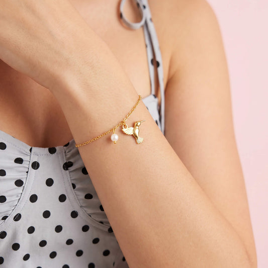 Pulsera Colibrí Perla