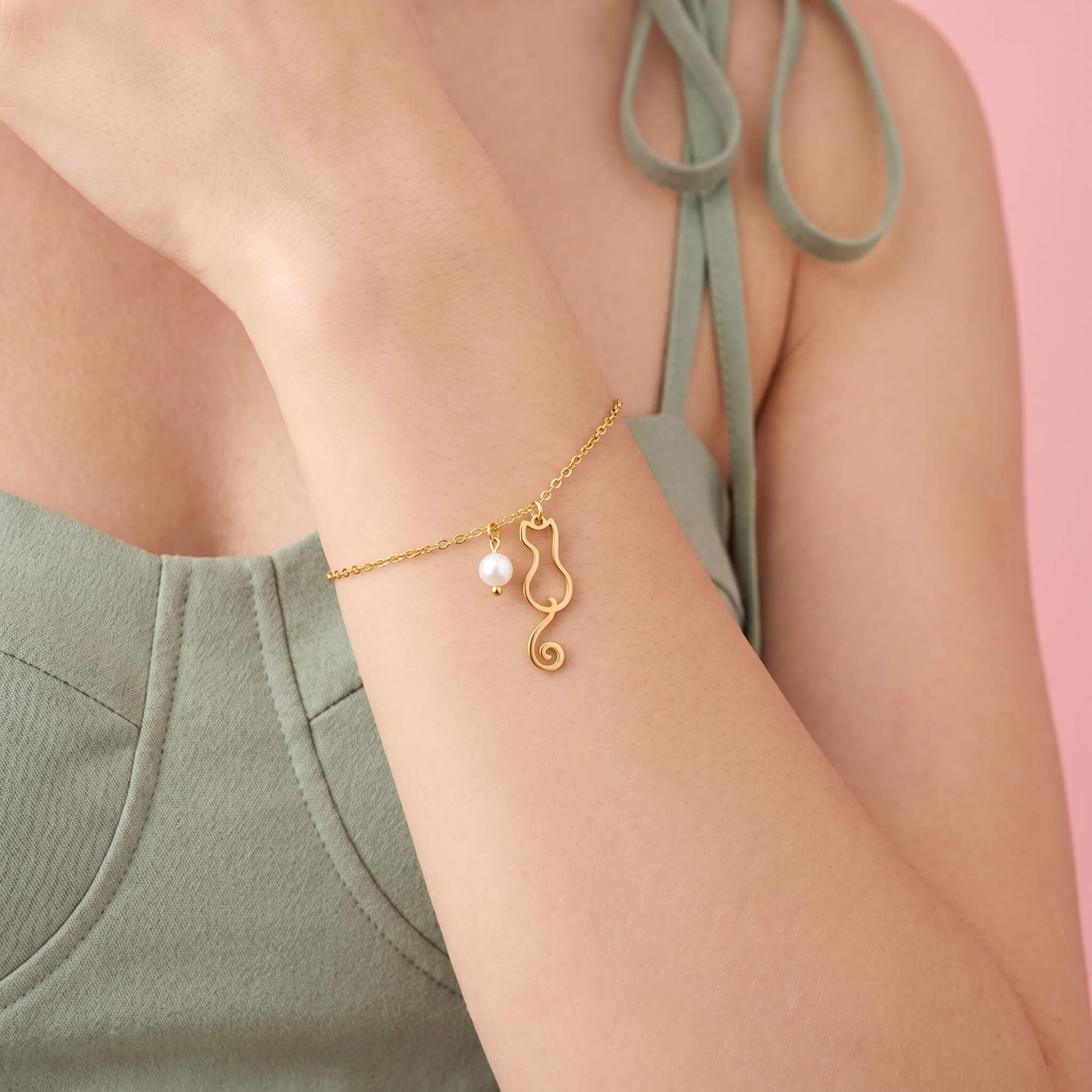 Pulsera Gatico Perla