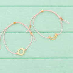 Pulseras Set de 2 Amigas Luna y Sol