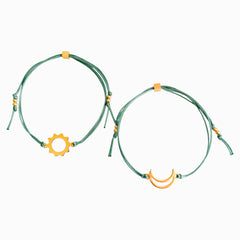 Pulseras Set de 2 Amigas Luna y Sol