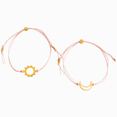 Pulseras Set de 2 Amigas Luna y Sol