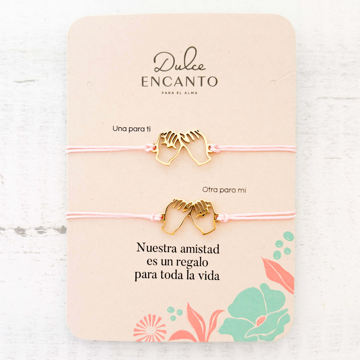 Pulseras Set de 2 Amigas por Siempre Pinky Promise