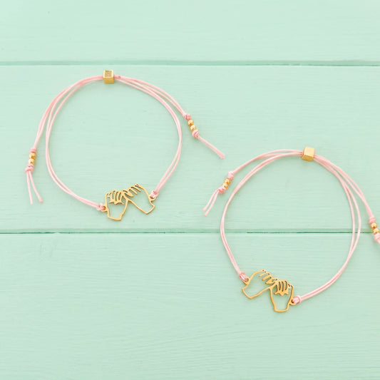 Pulseras Set de 2 Amigas por Siempre Pinky Promise