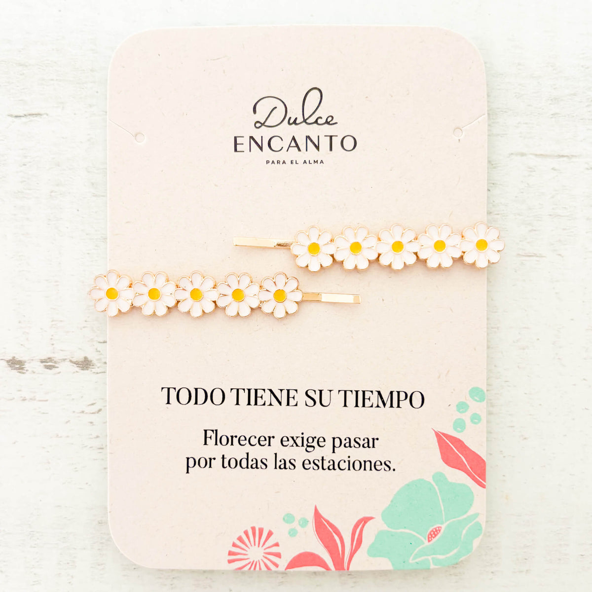 Set de 2 Hebillas Margaritas