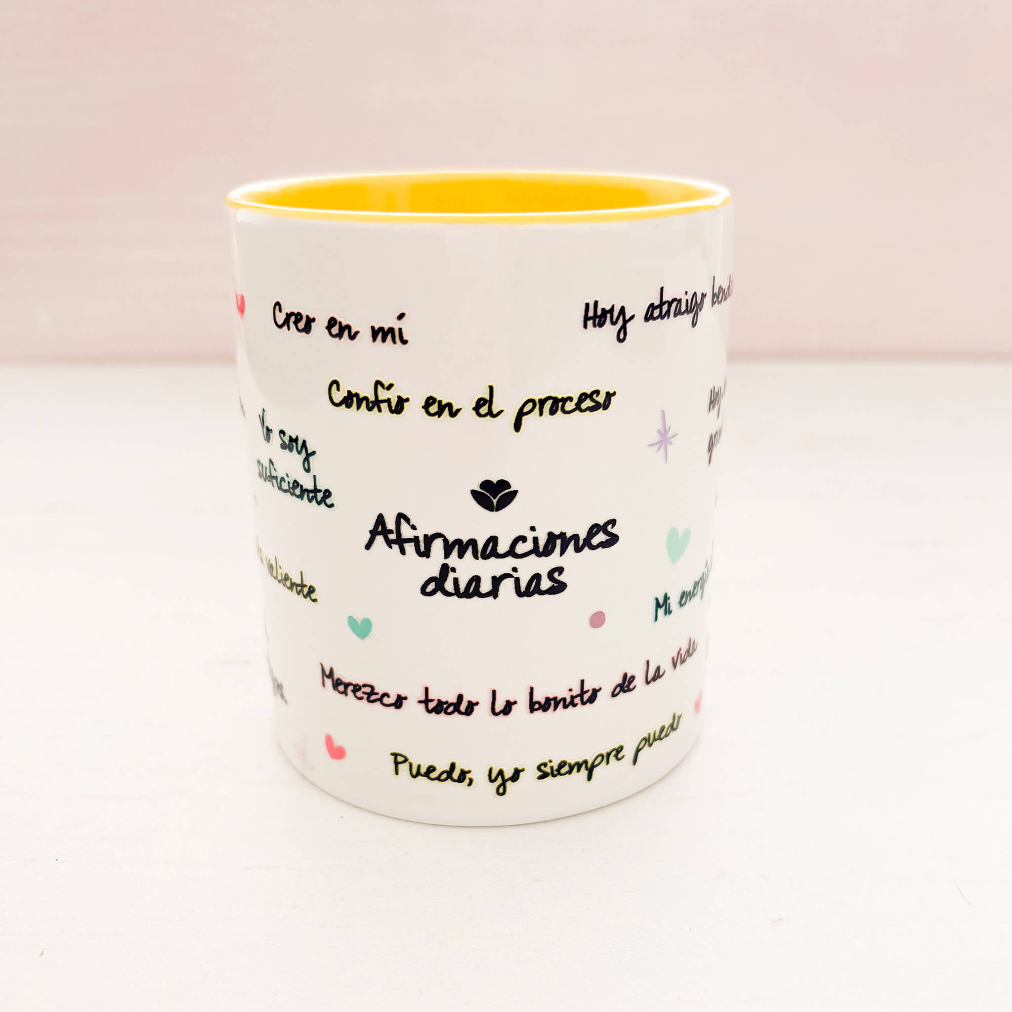 Mug Afirmaciones Tu ritual de inspiración diaria - Amarillo