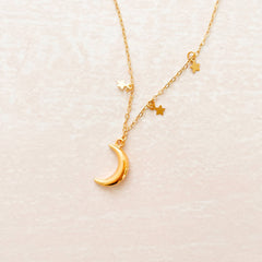 Cadena 3 Estrellas Luna Con Significado