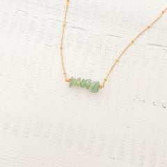 Cadena Jade Verde Piedra Natural Con Significado
