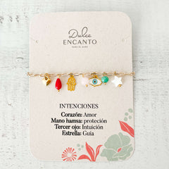 Pulsera Broche Intenciones Protección Con Significado