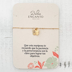 Pulsera Mariposa Pequeña Broche Cadena Con Significado