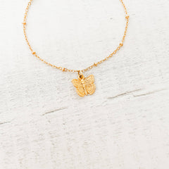 Pulsera Mariposa Pequeña Broche Cadena Con Significado