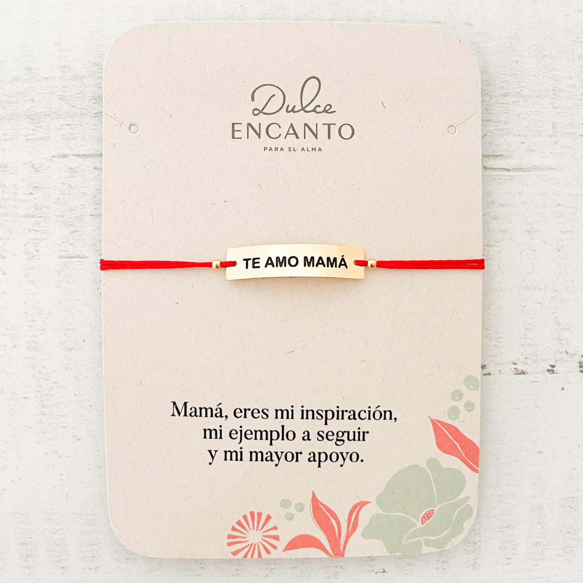 Pulsera Te Amo Mamá Dije Grande Hilo