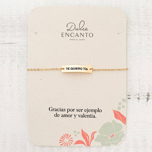 Pulsera Te Quiero Tía Broche