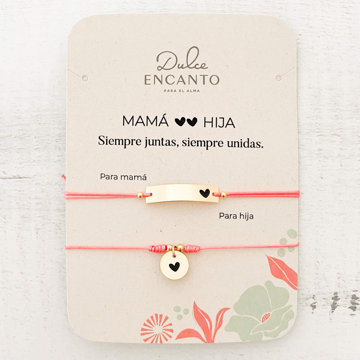 Pulseras Set de 2 Mamá e Hija Para Compartir