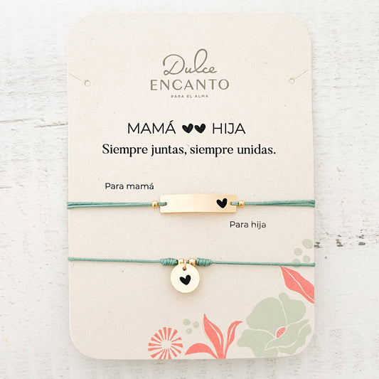 Pulseras Set de 2 Mamá e Hija Para Compartir