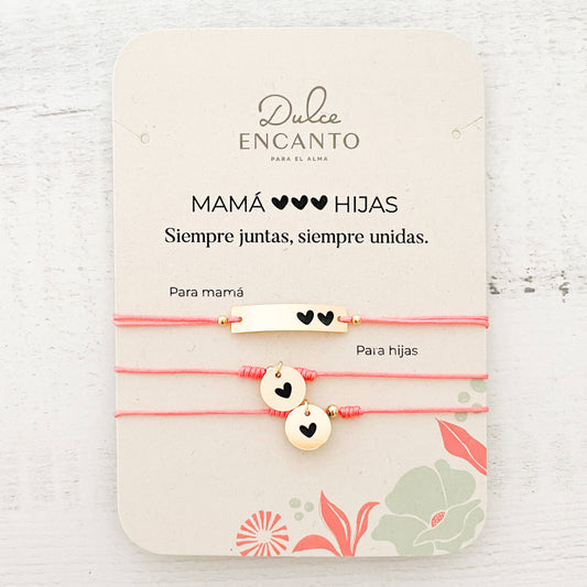 Pulseras Set de 3 Mamá e Hijas Para Compartir