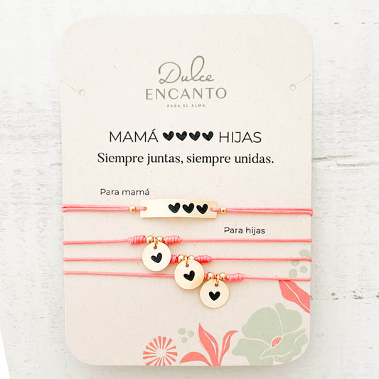 Pulseras Set de 4 Mamá e Hijas Para Compartir